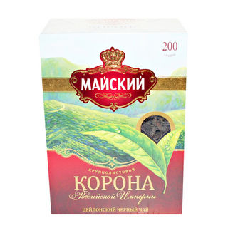 Чай черный крупнолистовой Корона Российской Империи 200г